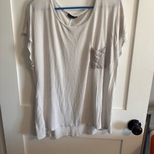 Casual Cream Short Sleeve Women's Tee